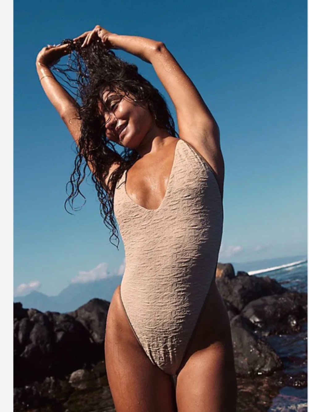 Free People beach free-est Amber swimsuit Small S nude